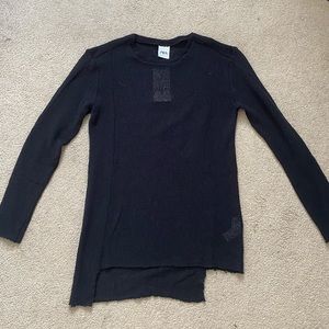 Zara Asymmetrical Knit Sweatshirt